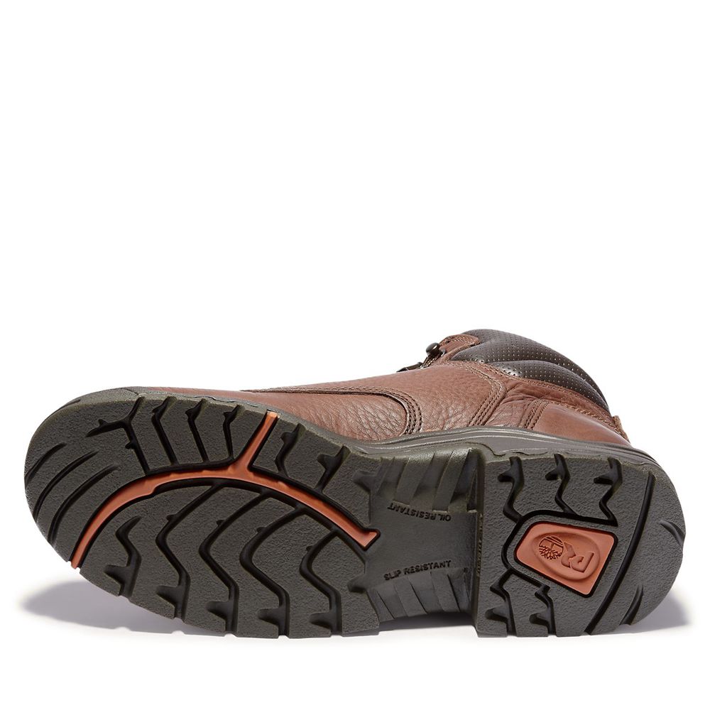 Botas de Trabajo Masculino - Timberland Pro® Titan® 6\" Soft Toe - NOAVL9561 - Marrom/Pretas